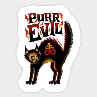 Purr Evil Sticker